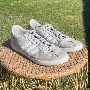 Adidas Light Gray Sneakers with White Accents